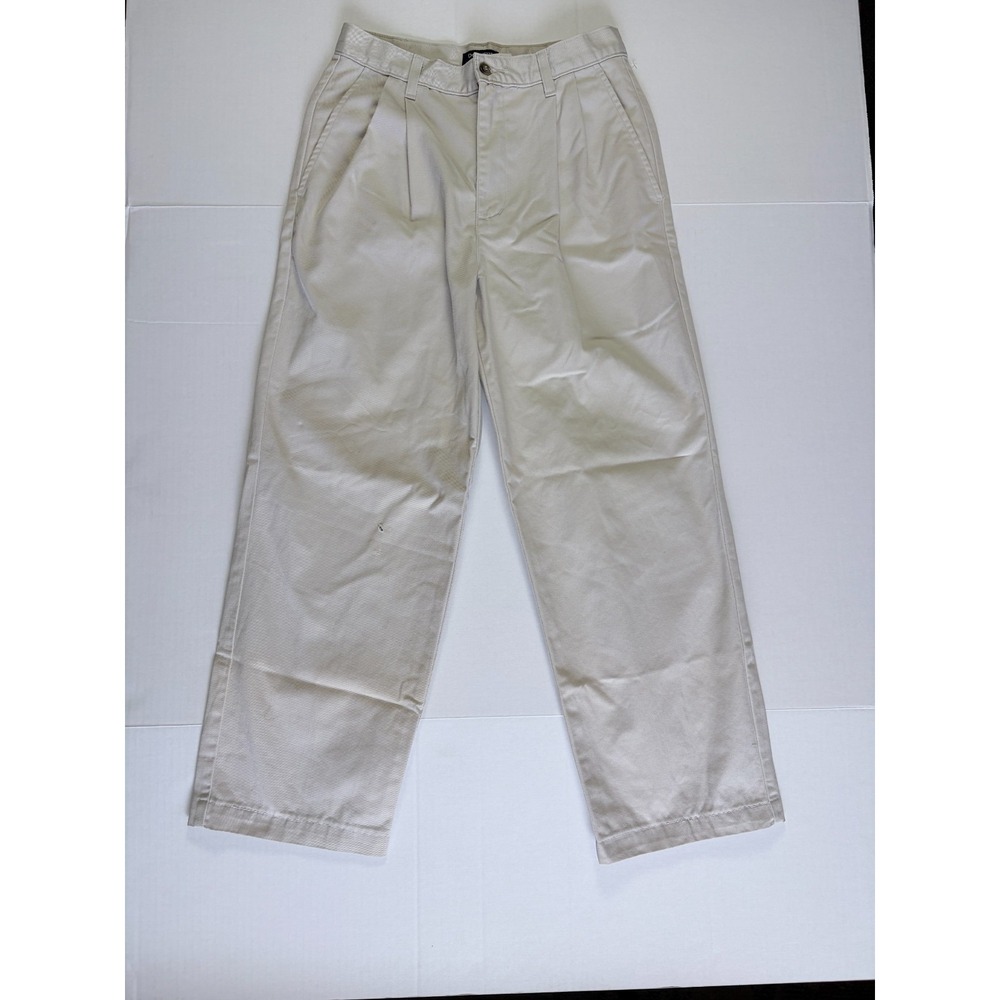 Dockers Khakis men's pleated chino pants in a light khaki/beige color.